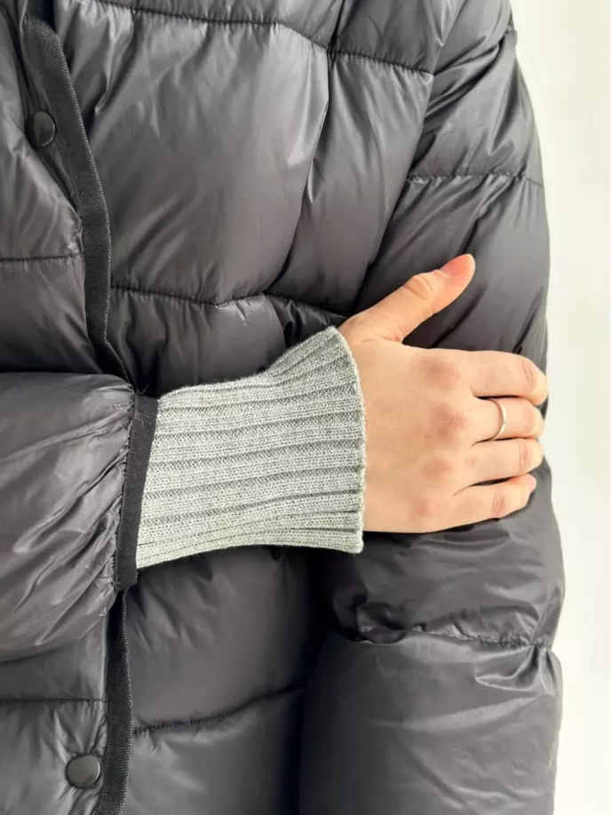 КУРТКА СТЬОБАНА ДУТА ЧОРНА “ONESIZE”