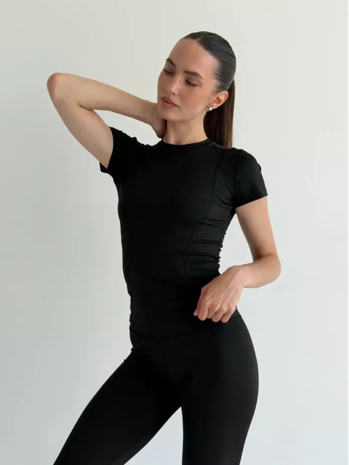 Yoga футболка чорна
