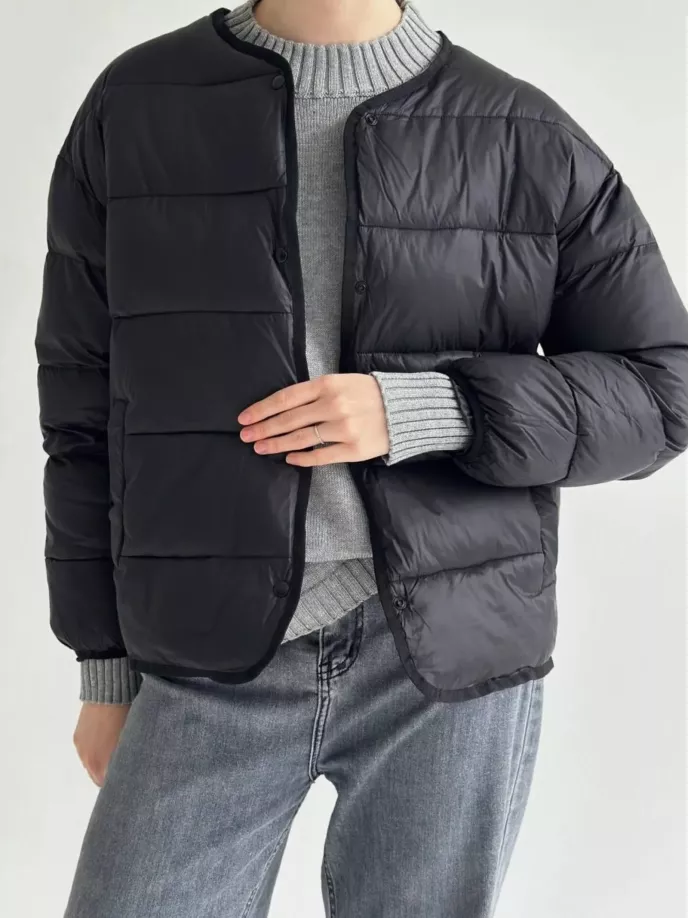 КУРТКА СТЬОБАНА ДУТА ЧОРНА “ONESIZE”