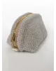 Косметичка TEDDY світло-сірого кольору мала