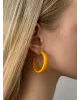 Сережки кільце жовті