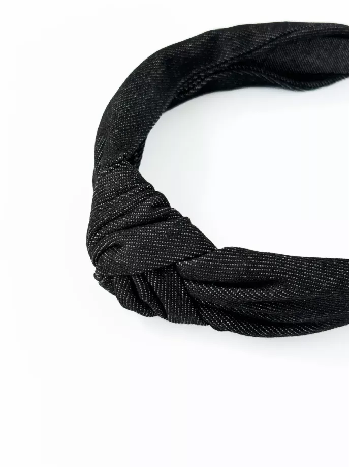 Обідок джинс графіт вузлик