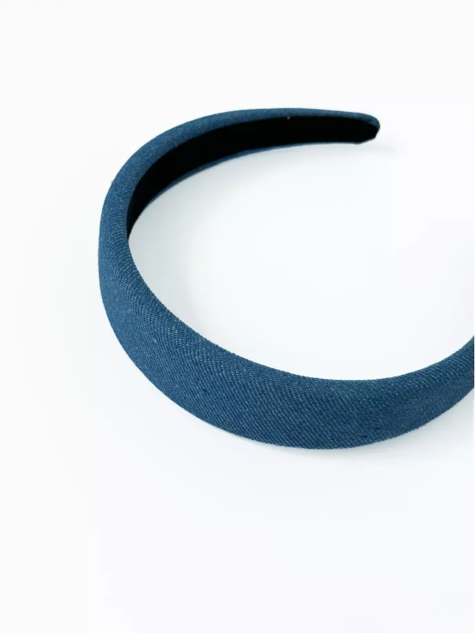 Обідок джинс темний гладкий