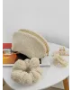 Набір косметичок TEDDY бежового кольору (4 шт.)
